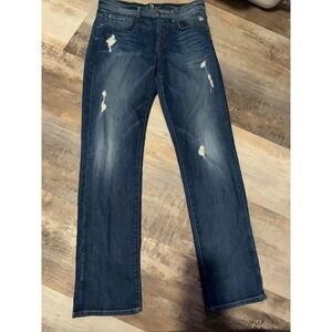 7 For All Mankind The 1984 Boyfriend Jeans Distressed Blue Wash Size 29